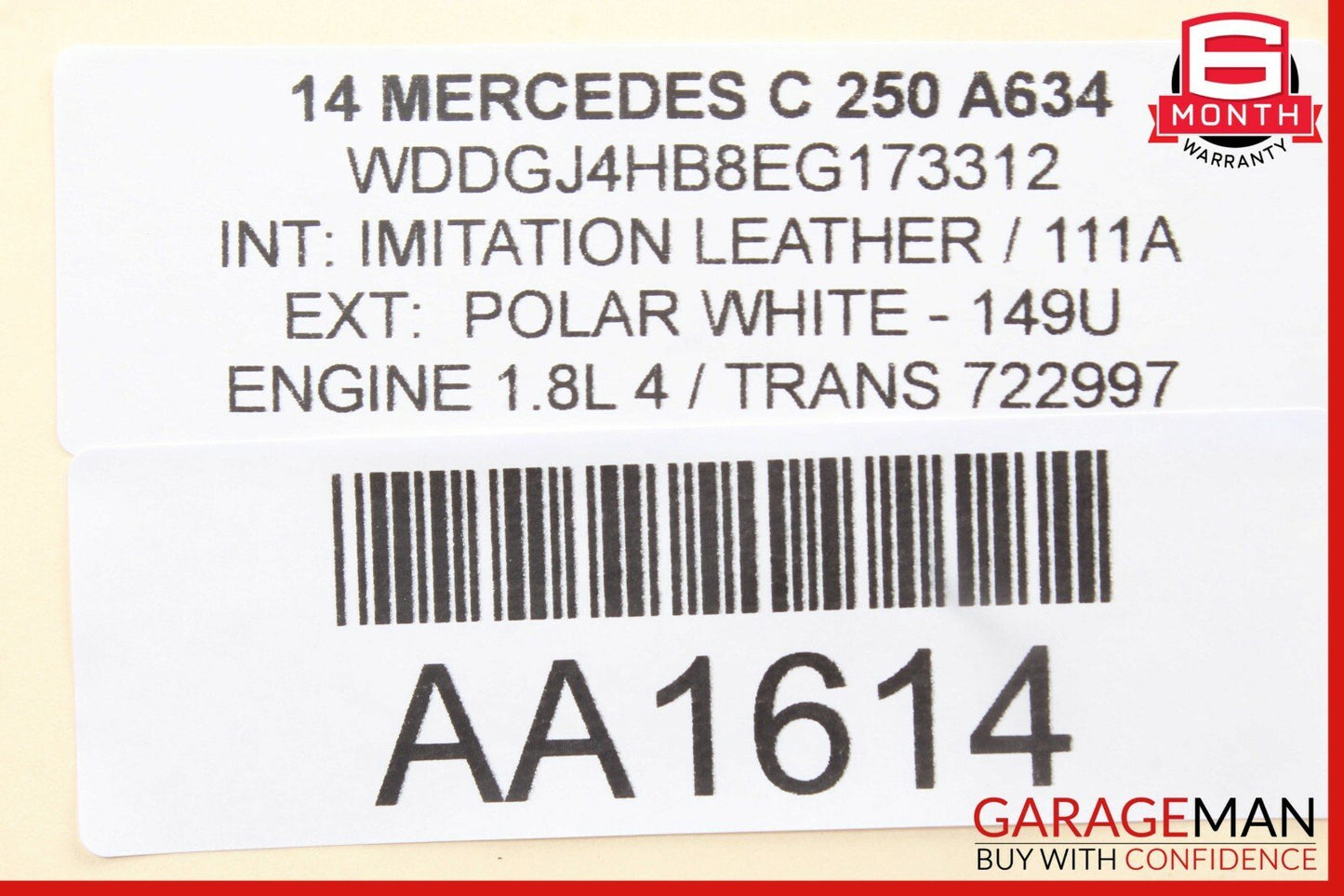 12-14 Mercedes W204 C250 Coupe Front Right Passenger Seat Belt Retractor Black