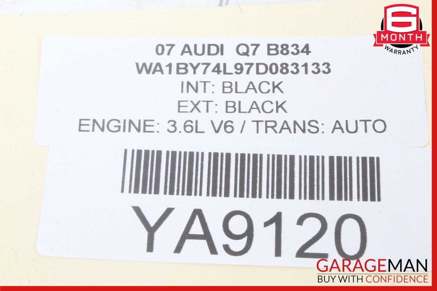 07-15 Audi Q7 Rear Right Passenger Side Exterior Door Handle 4L0839886 OEM