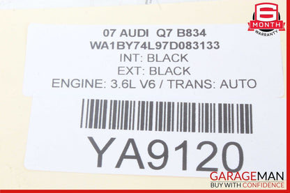07-15 Audi Q7 Rear Right Passenger Side Exterior Door Handle 4L0839886 OEM