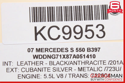 07-13 Mercedes W221 S550 S63 AMG Rear Left Side Door Window Regulator Motor OEM
