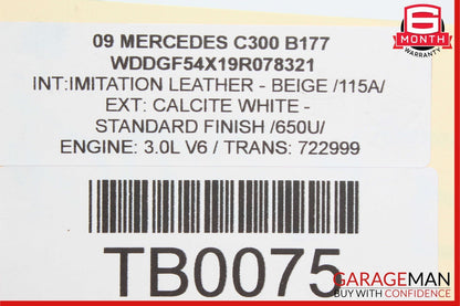 06-10 Mercedes C300 R350 CLS350 E350 Front Left Engine Timing Chain Cover Plate