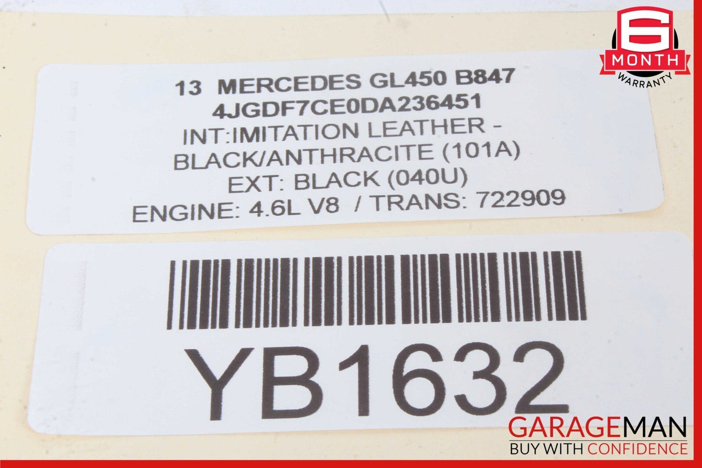 12-19 Mercedes X166 GL450 GLS550 Rear Right or Left Side Half Axle Shaft OEM
