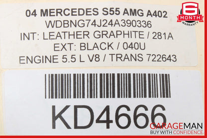 00-06 Mercedes W220 S55 AMG S600 Rear Door Audio Sound Speaker Set of 2 Pc OEM