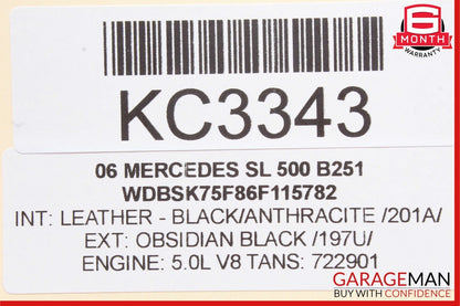 03-08 Mercedes R230 SL500 SL63 Front Right Side Door Control Module Unit