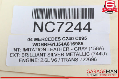 02-11 Mercedes W203 C240 SLK300 C350 Front Right Side Spindle Knuckle Hub OEM