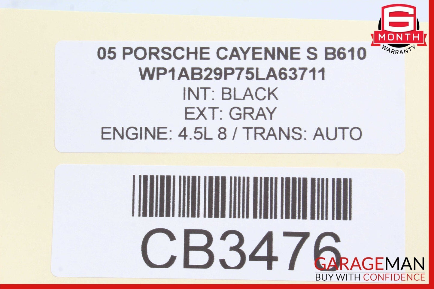03-10 Porsche Cayenne S 955 957 Rear Left / Right Drive Axle CV Shaft Driveshaft