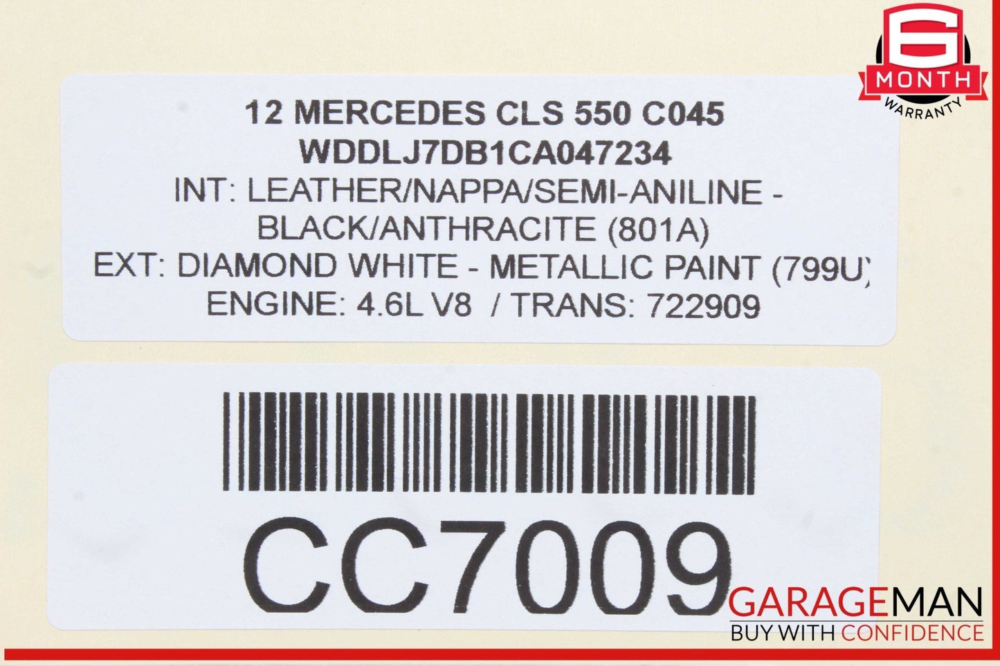 10-18 Mercedes W218 CLS550 E550 Rear Differential Diff Axle Carrier 2.47 OEM