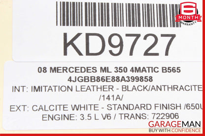 06-13 Mercedes W164 ML350 GL450 R350 Front Left Side Exterior Door Handle OEM