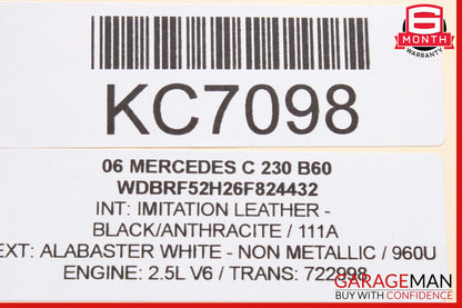 01-07 Mercedes W203 C230 C240 C320 Rear Right Door Control Module 2038202285 OEM