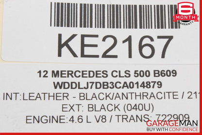 08-17 Mercedes W218 CLS500 E350 E550 Rear Trunk Lid Latch Lock Actuator OEM