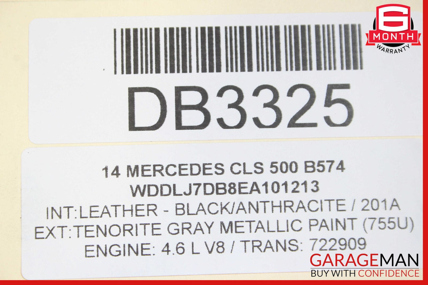 12-18 Mercedes W218 CLS550 CLS63 AMG Sunroof Sun Roof Frame Track OEM