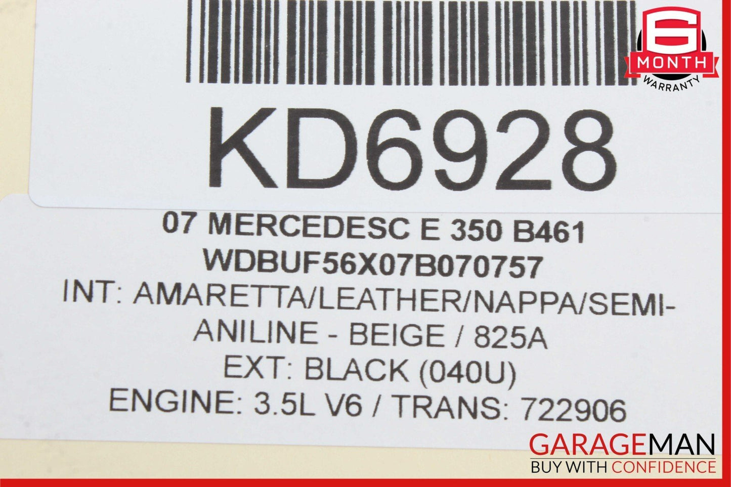 03-09 Mercedes W211 E350 Headlight Support Bracket Right Passenger Side OEM