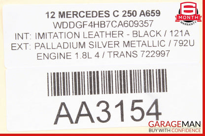 08-14 Mercedes W204 C250 C300 Sedan Rear Left Door Window Regulator Motor Unit