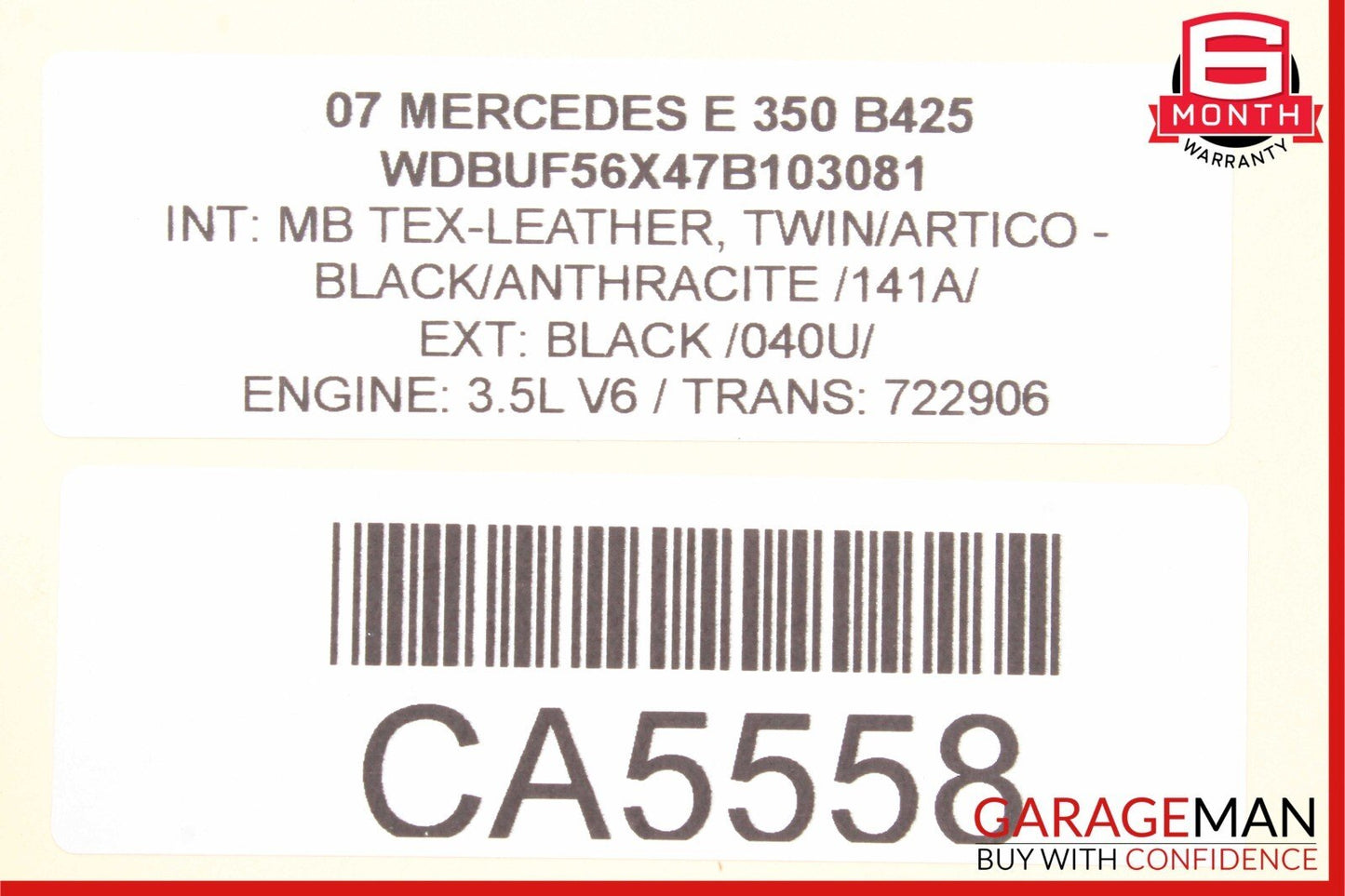 03-09 Mercedes W211 E350 E500 E550 RWD Front Left Lower Rearward Control Arm OEM