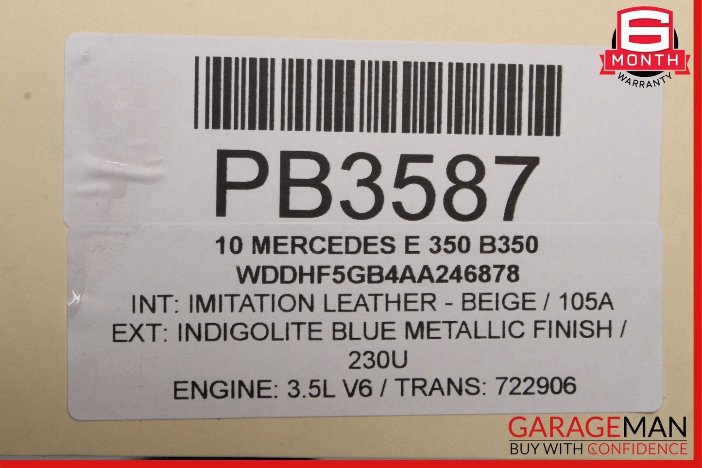 10-17 Mercedes W207 E350 C250 Coupe Center Middle Panoramic Roof Glass Panel OEM