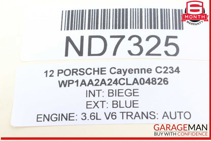 11-18 Porsche Cayenne 958 Engine Motor Starter 012911023J OEM