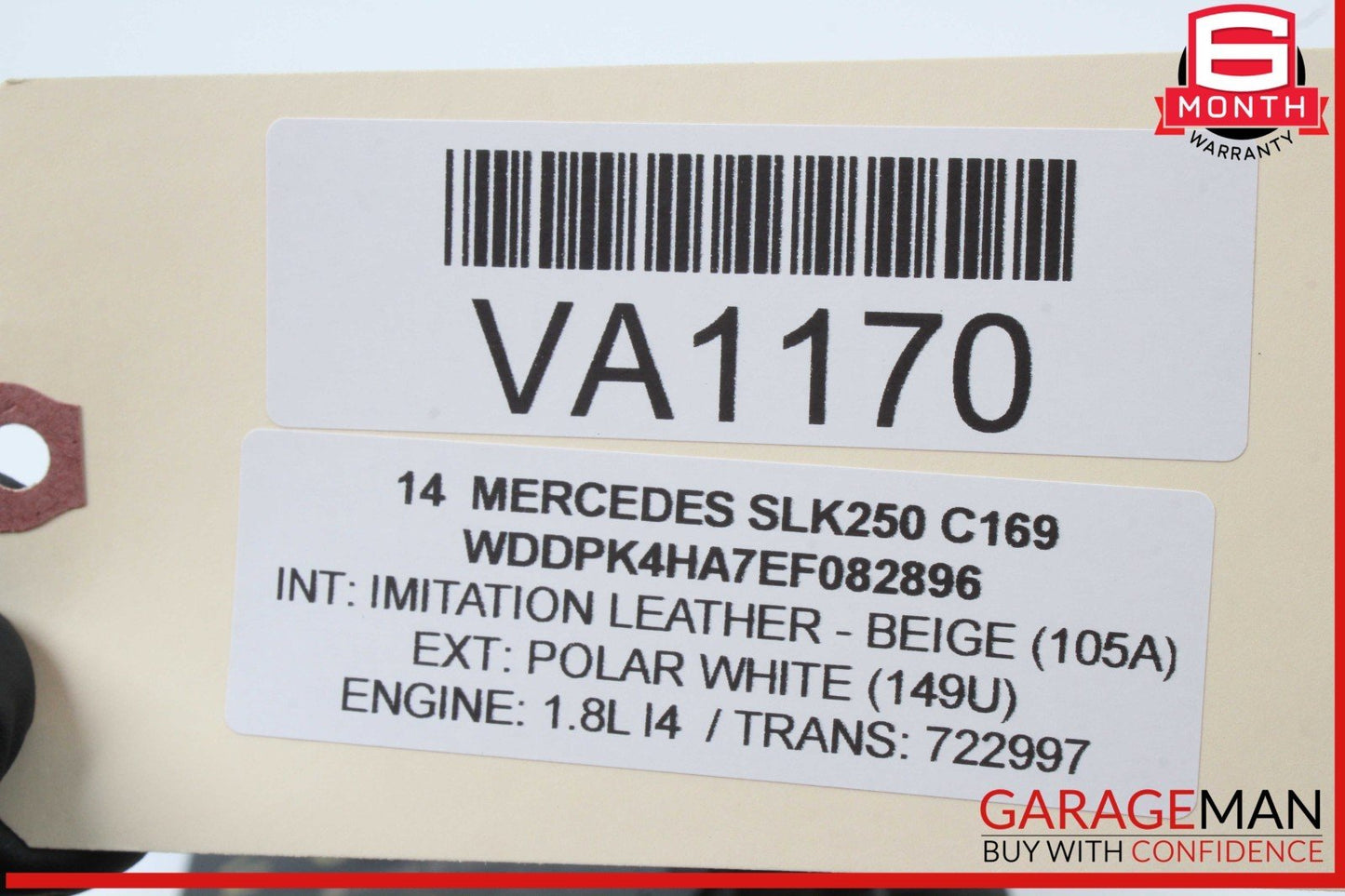 12-16 Mercedes R172 SLK250 SLK350 Rear Fuse Relay Box Module 1729060105 OEM