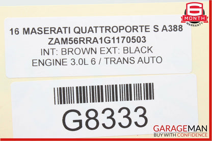 14-18 Maserati Quattroporte Rear Left Side Seat Bolster Cushion Pad Cover Red