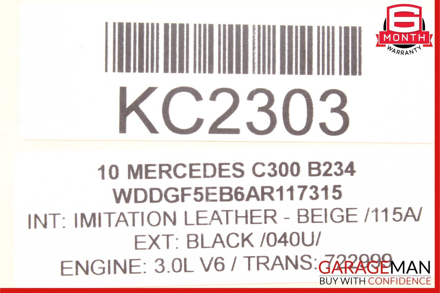 08-11 Mercedes W204 C350 C300 Right Side Exterior Door Handle Front / Rear Black