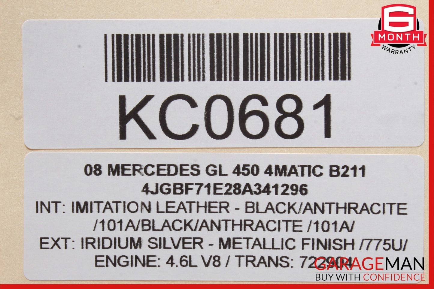 06-13 Mercedes GL450 ML450 R550 Front Right Door Window Regulator Motor Unit