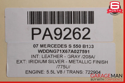 07-09 Mercedes W221 S600 S550 AMG Sport Rear Exhaust Muffler Tips Set of 2 Pc