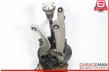 11-18 Audi A8 Rear Left Spindle Knuckle Wheel Hub w/ Control Arms & Shaft OEM