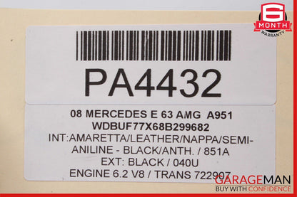 10-16 Mercedes W212 E550 Rear Left Spindle Knuckle Hub Bearing CV Shaft Assembly