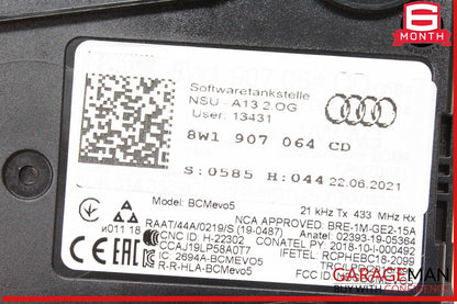 18-24 Audi S5 A5 BCM BCU Body Control Module Unit 8W1907064CD OEM