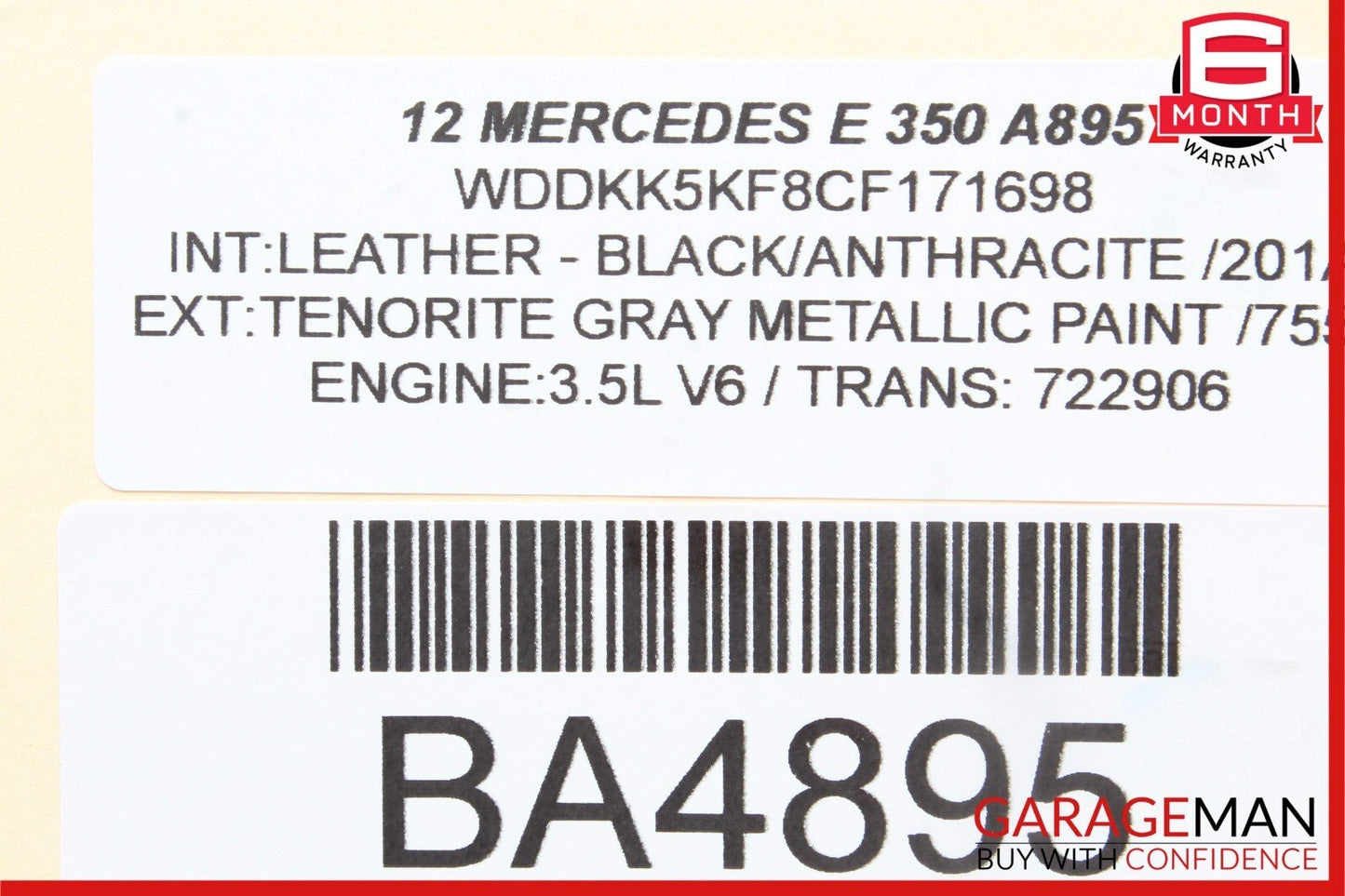 12-20 Mercedes E350 SLK350 SLC300 Front Left Door Window Regulator Motor Unit