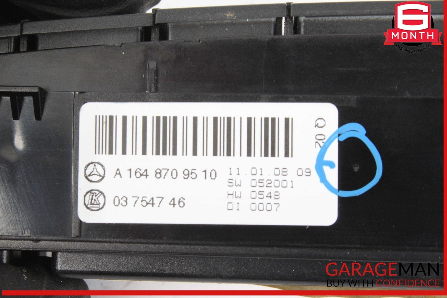 06-12 Mercedes X164 GL550 GL450 Dash Hazard Heated Seats ESP Control Panel OEM