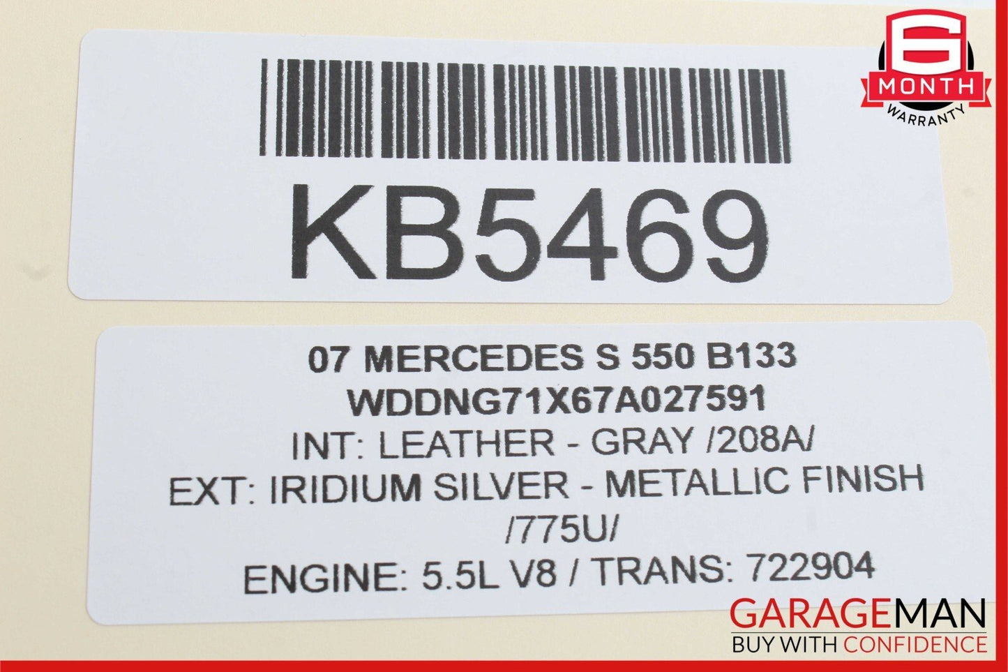 07-13 Mercedes W221 S550 S600 Rear Right / Left Side Door Control Module OEM
