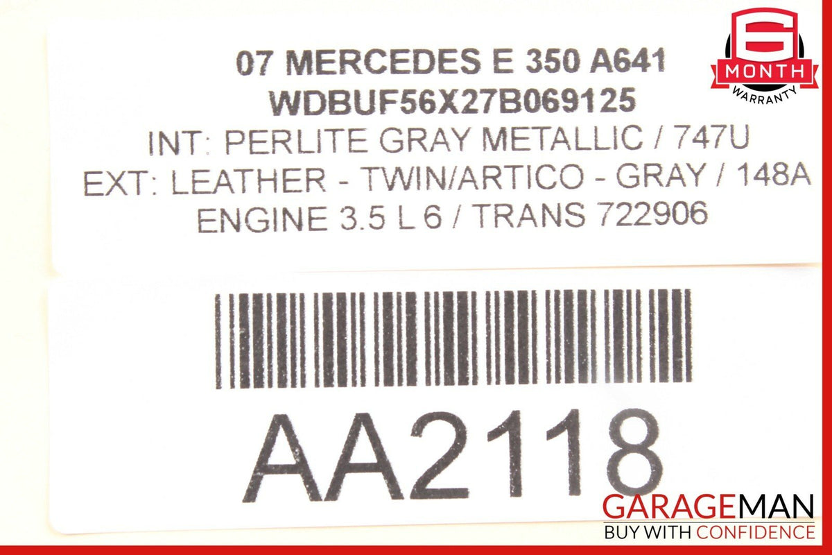03-09 Mercedes W211 E320 E500 Rear Right Passenger Side Door Lock Latch Actuator