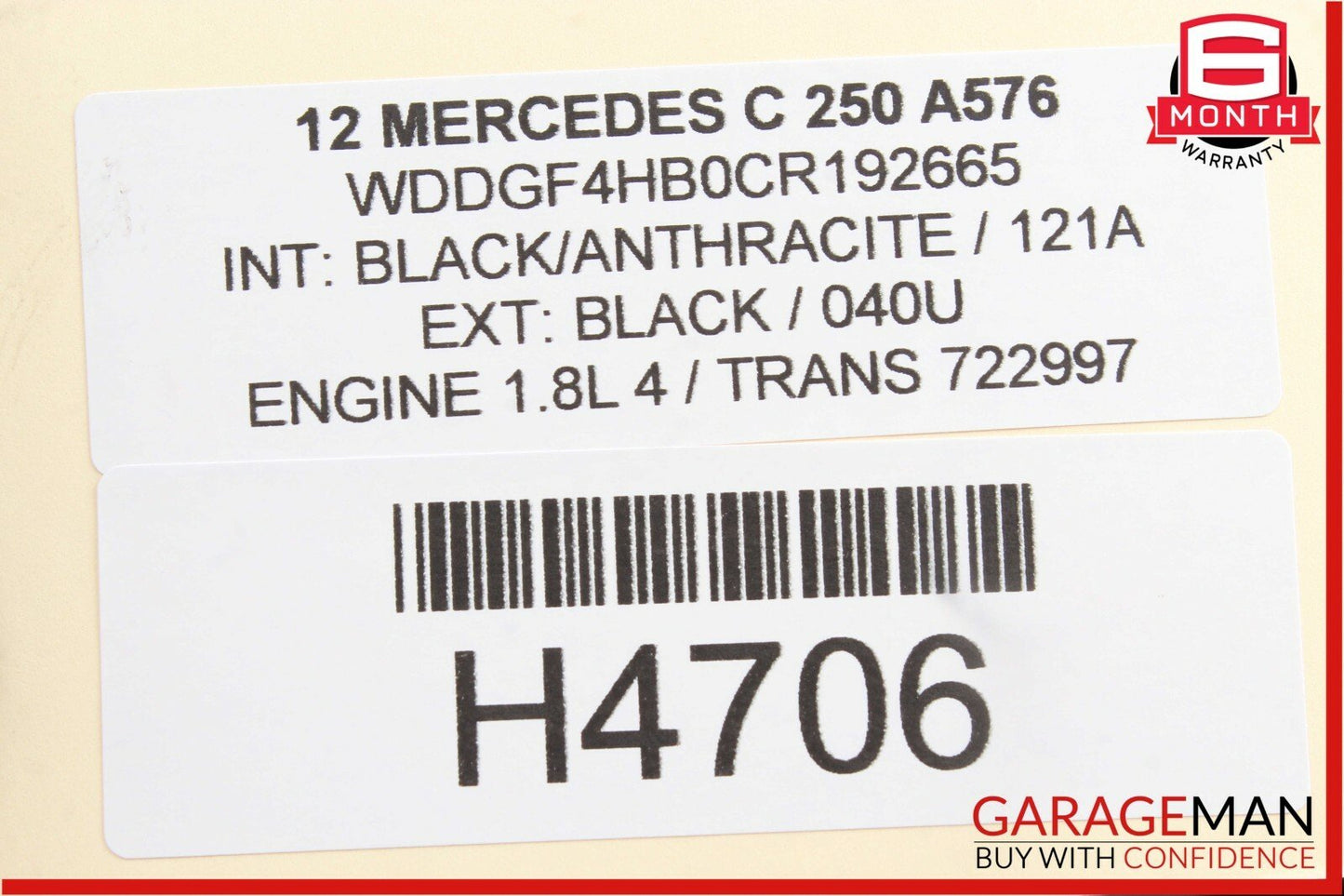08-14 Mercedes W204 C250 Front Left Side Door Window Regulator Motor