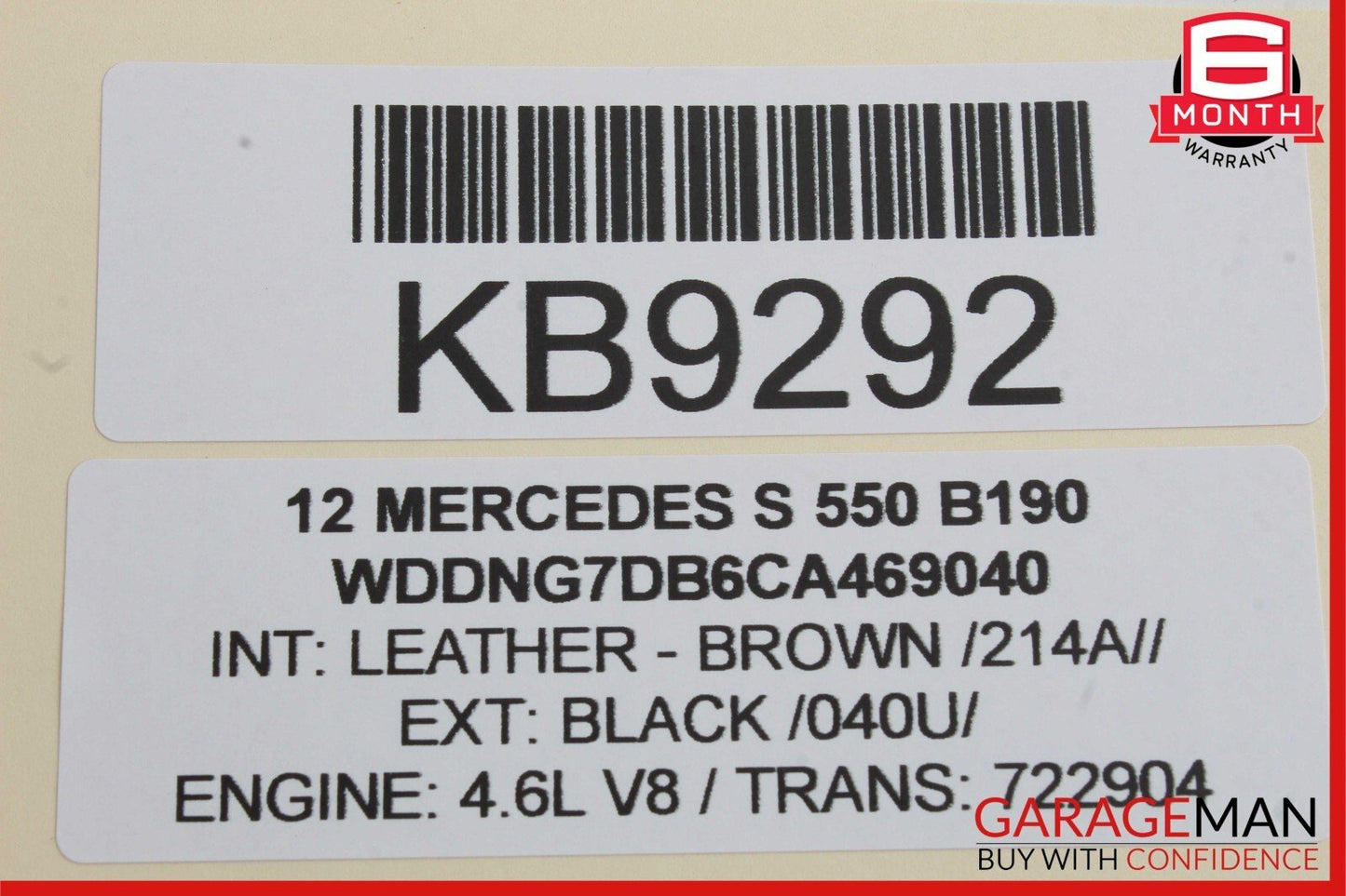 07-13 Mercedes W221 S550 Trunk Lid Locking Hydraulic Pull Down Pump w/ Case