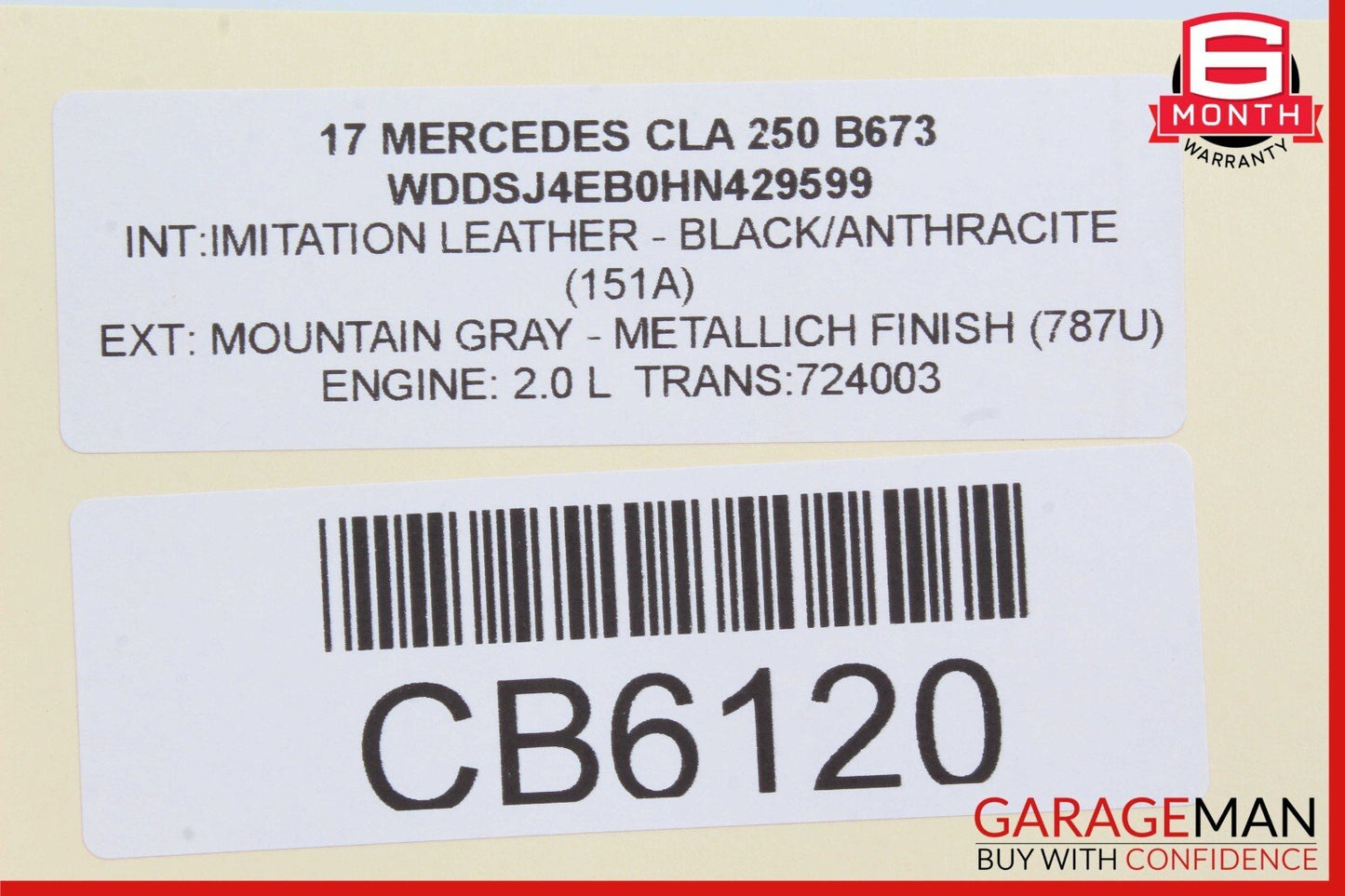 14-19 Mercedes W117 CLA250 Front Right Side Door Window Regulator Motor Unit OEM