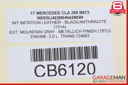 14-19 Mercedes W117 CLA250 Front Right Side Door Window Regulator Motor Unit OEM