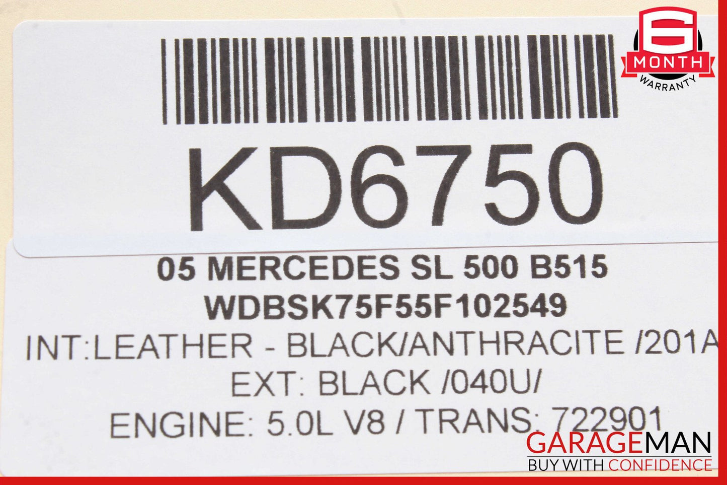 03-08 Mercedes R230 SL500 SL55 AMG Center Console ESP Switch Control Button OEM