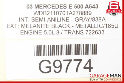 03-09 Mercedes W211 E550 E500 Front Right Driver Side Lower Control Arm