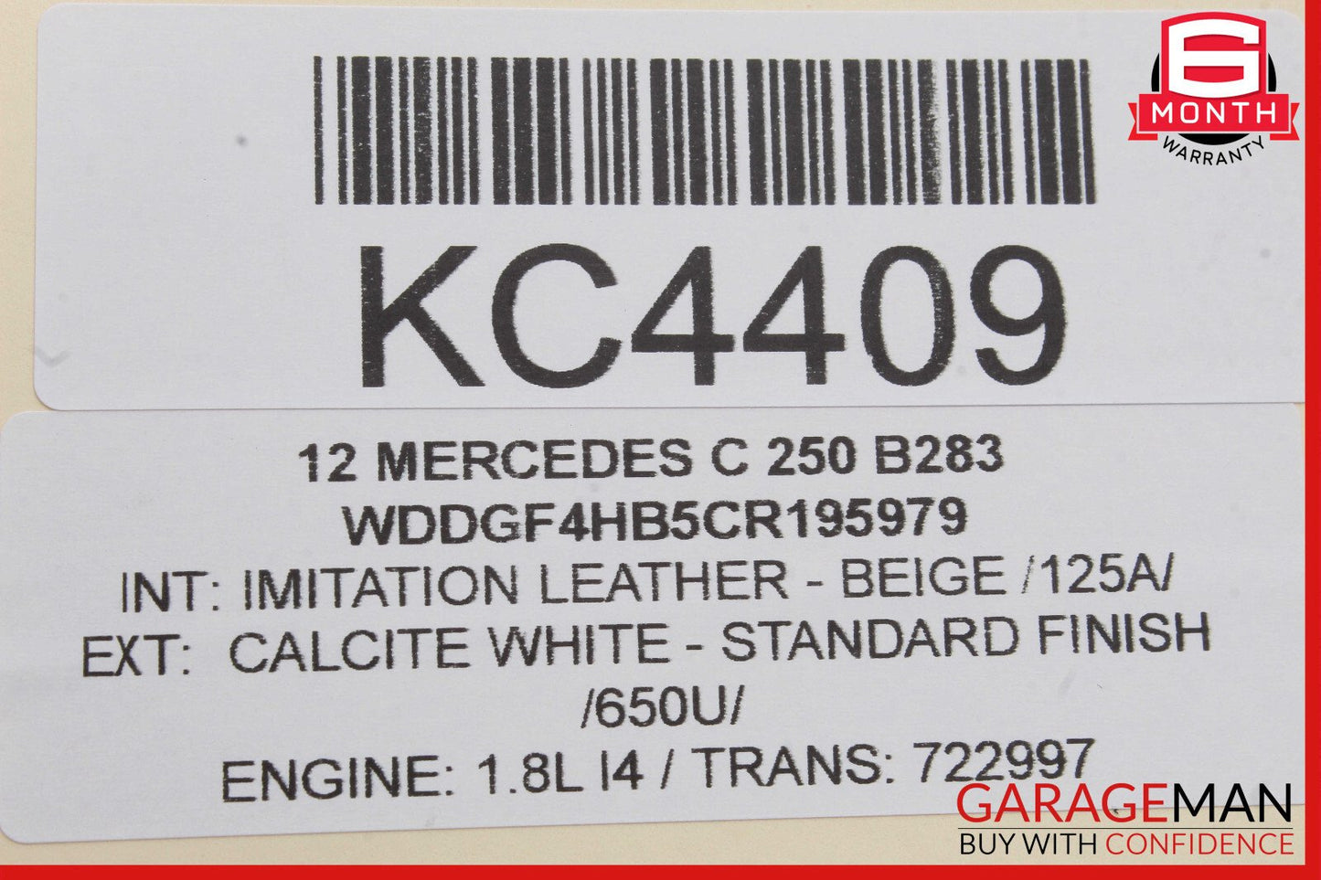 08-14 Mercedes W204 C250 C300 Rear Right & Left Side Door Sound Speakers Set