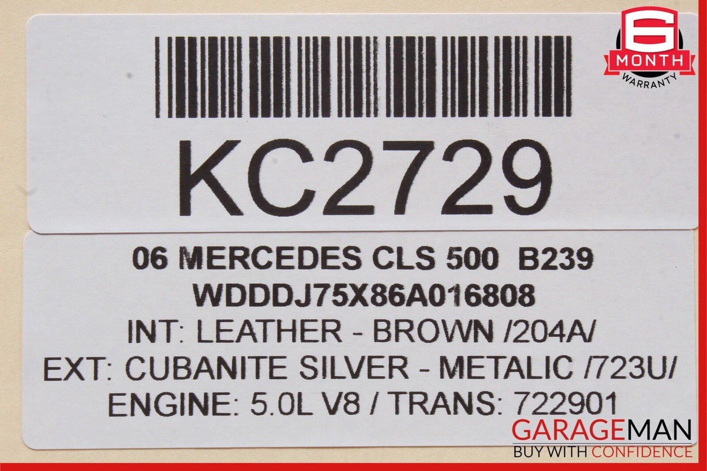 06-11 Mercedes W219 CLS500 Right & Left Door Sound Audio Speaker Set of 2 Pc OEM