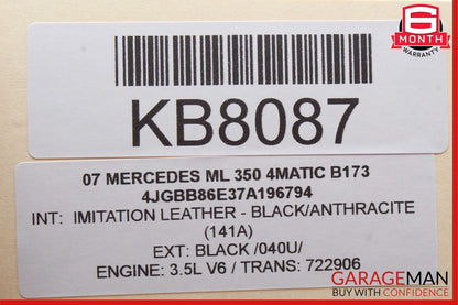 06-12 Mercedes W164 ML350 4MATIC Front Right Side Bumper Fog Light Lamp OEM