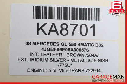 06-12 Mercedes X164 GL550 R350 ML63 AMG DVD Player Video Splitter 1646800614 OEM