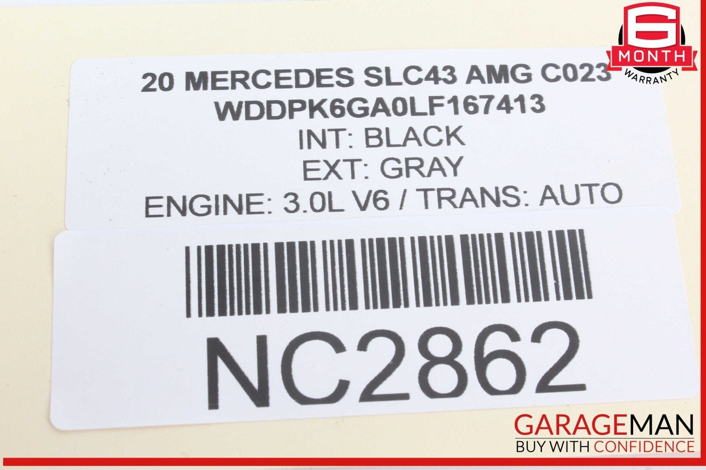 17-20 Mercedes R172 SLC43 AMG Convertible Right Side Top C Pillar Brace Support