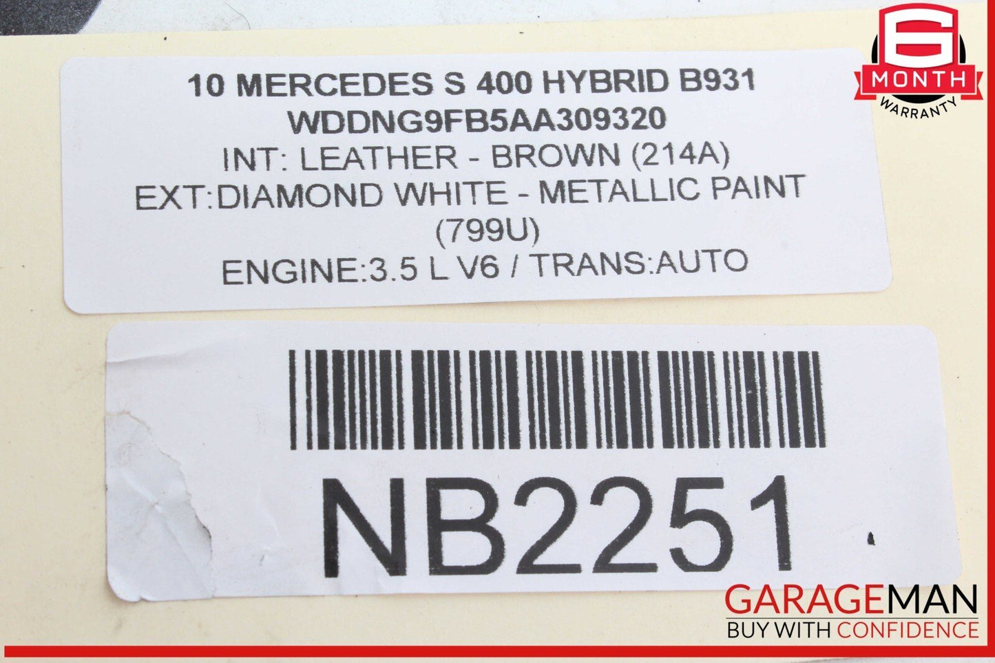 07-14 Mercedes W221 S400 Hybrid Rear Left / Right Air Suspension Shock Strut