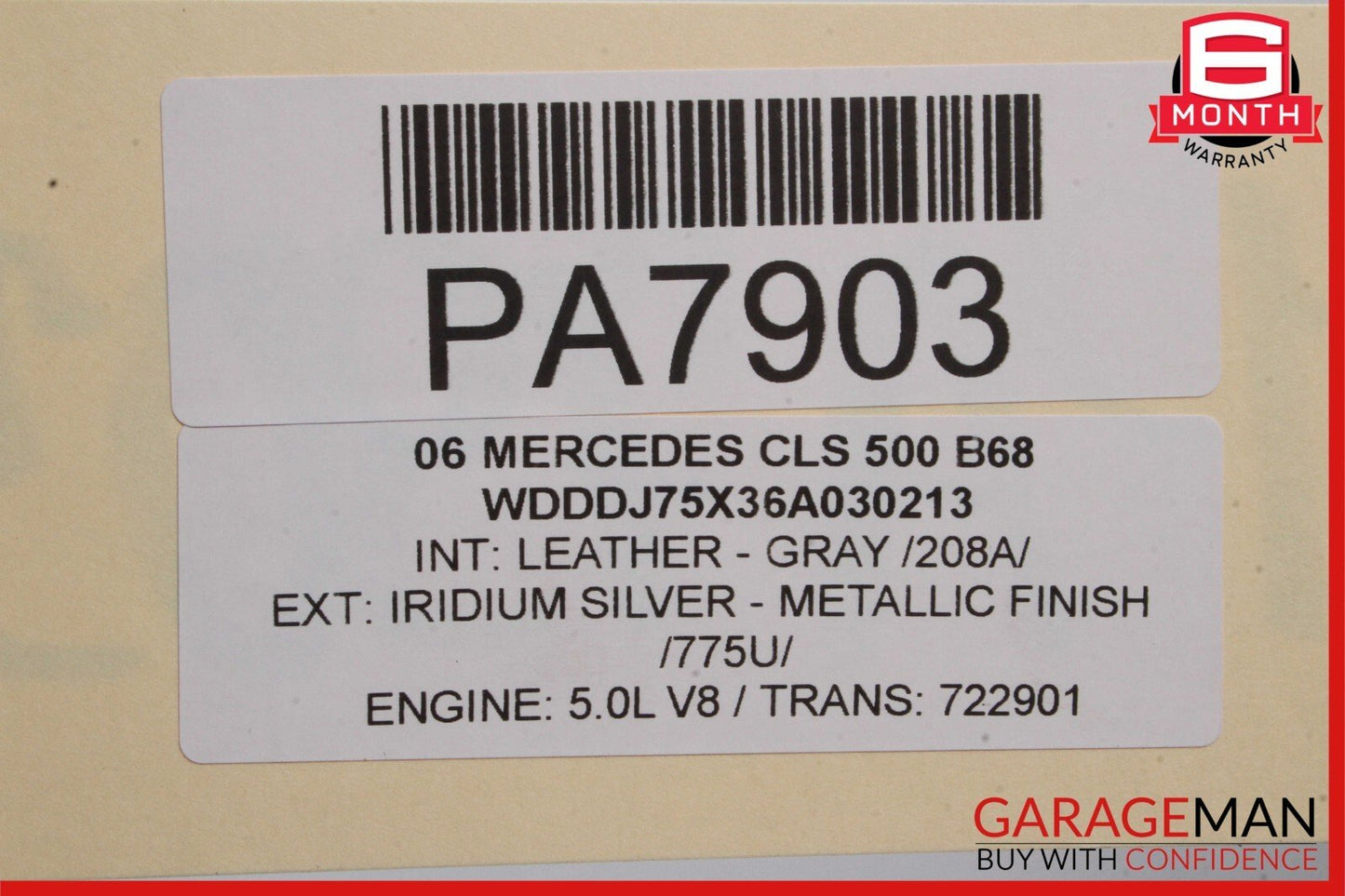06-11 Mercedes W219 CLS500 Front Bumper Reinforcement Radiator Support Bar Rebar