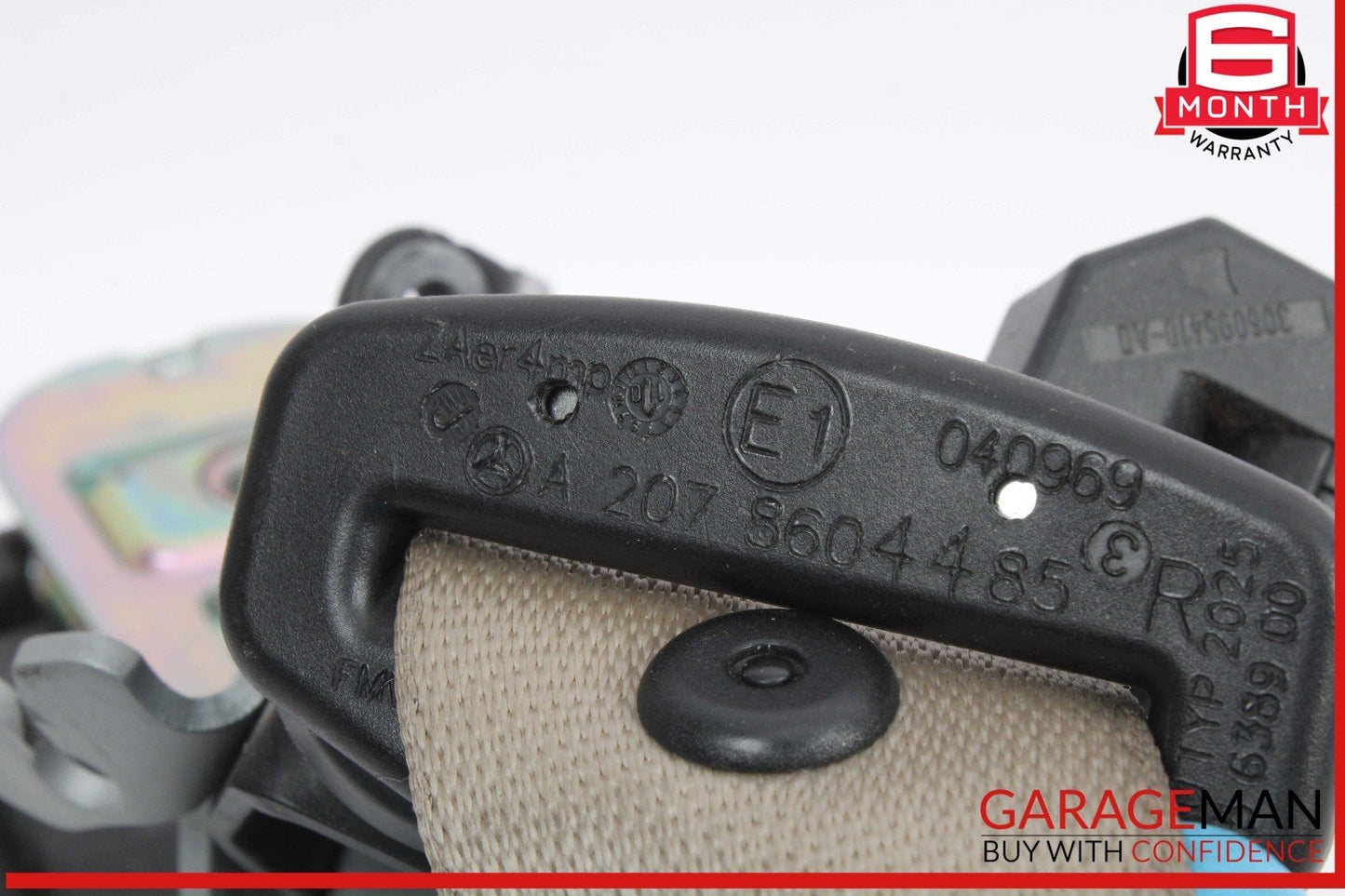 10-13 Mercedes W207 E350 E550 Coupe Front Right Side Seatbelt Seat Belt Beige
