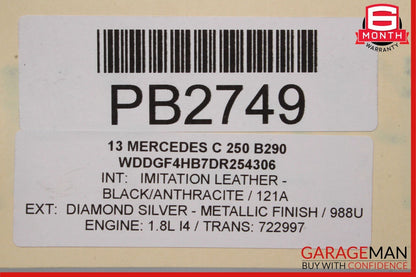 12-15 Mercedes W204 C250 SLK250 7G AT Automatic Transmission Assembly 722.997