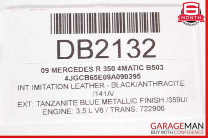 06-13 Mercedes W251 R320 R350 R500 Right Side Skirt Rocker Panel Cover Blue OEM