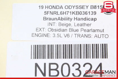 18-20 Honda Odyssey Power Brake Booster & Master Cylinder 13101021710 OEM