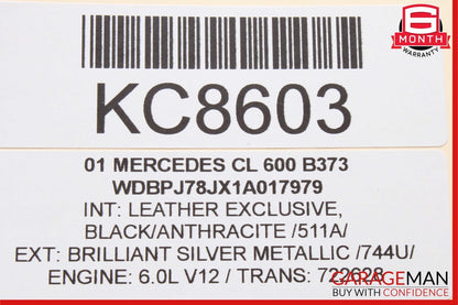 00-06 Mercedes W215 CL500 CL600 Front Right Side Seat Controller Module Unit